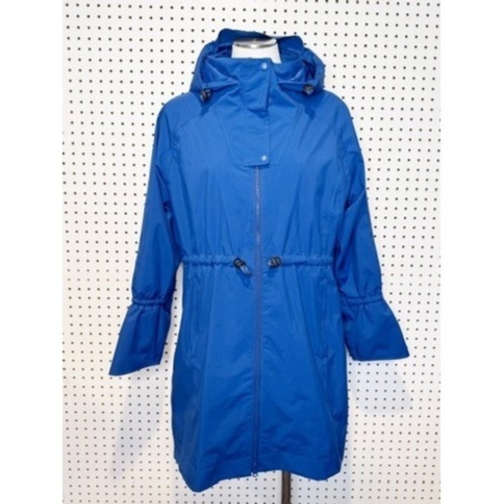 LOLE | Piper Waterproof Oversize Rain Jacket Blue Hooded Windbreaker‎ Coat